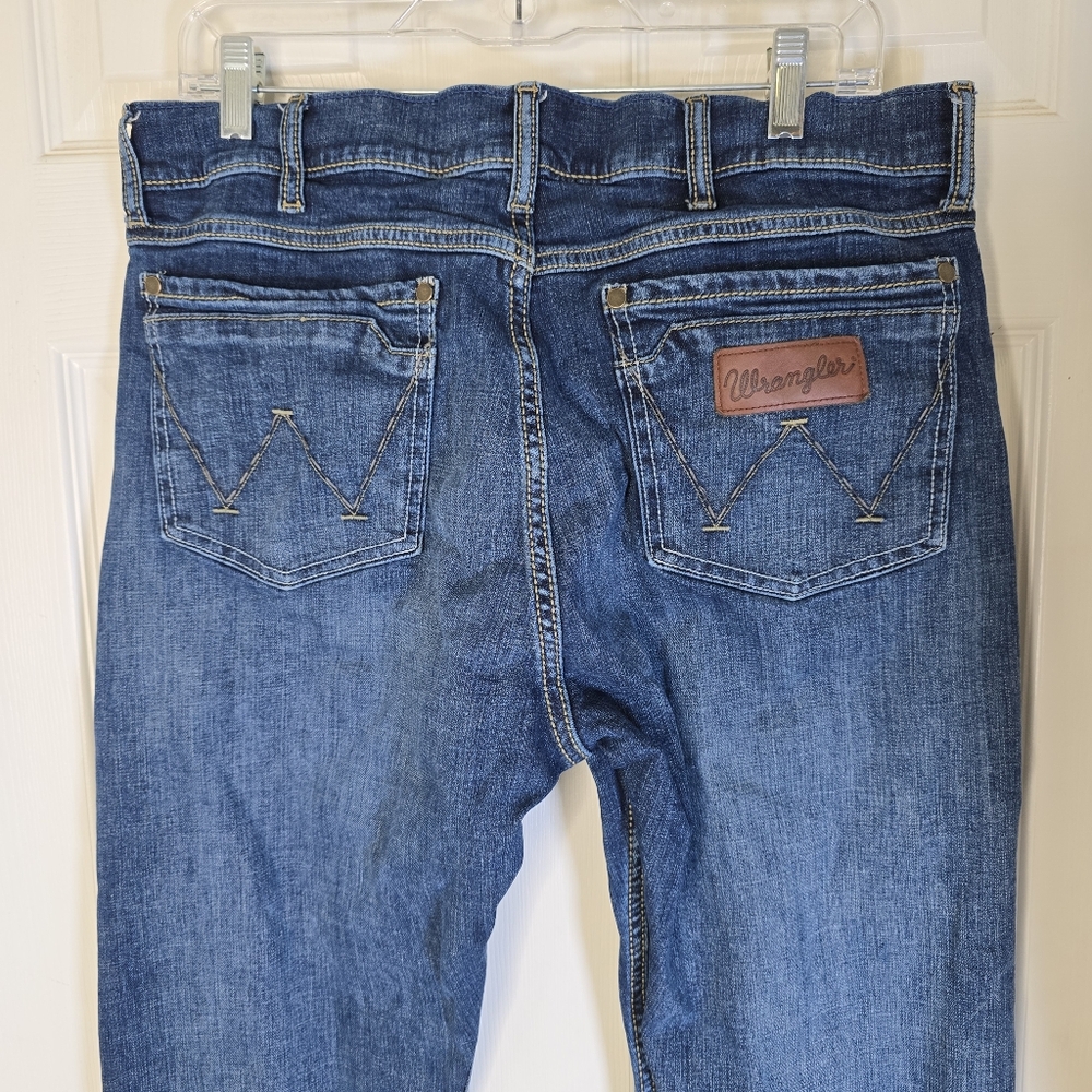 Wrangler Retro Slim Boot Men's‎ Blue Jeans 33 X 30 - Picture 4 of 10